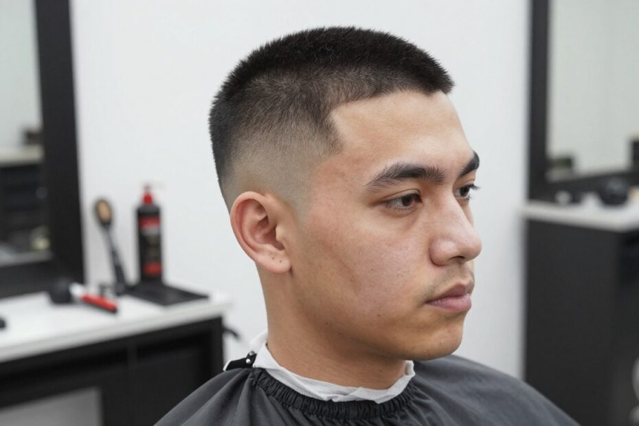 Fryzura męska buzz cut