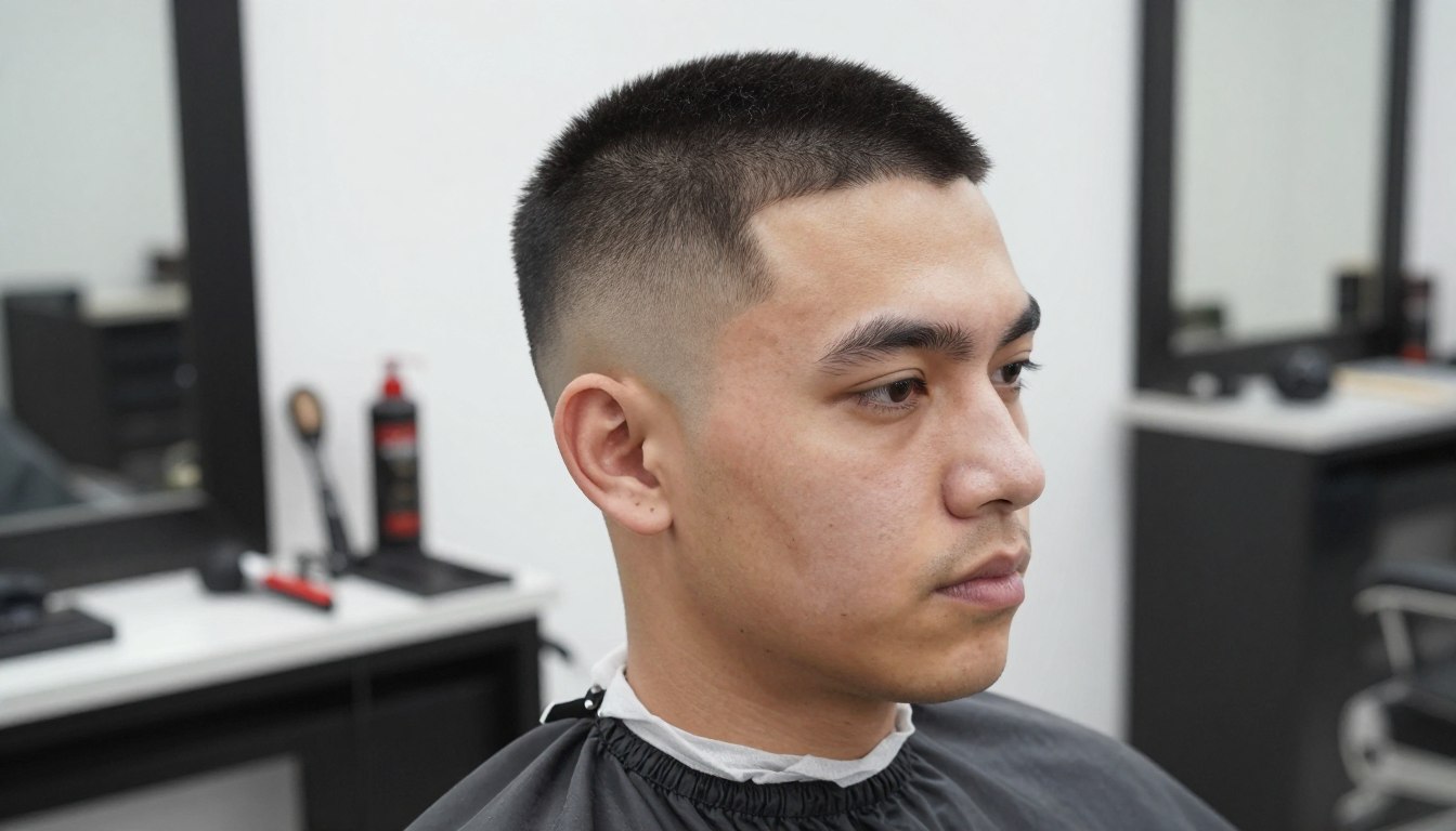 Fryzura męska buzz cut
